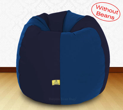 Bean Bag: Black/R.Blue-FABRIC-COVERS(without Beans)