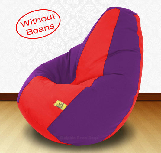 Bean Bag: XXXL Red/Purple-FABRIC-COVERS without Beans