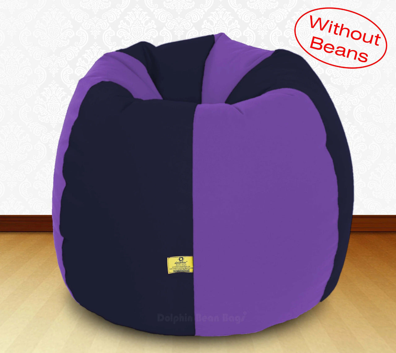 Bean Bag: XXXL N.Blue/Purple-FABRIC-COVERS without Beans