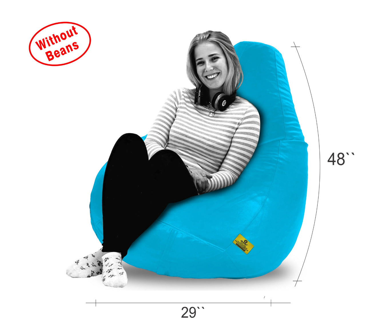 Bean Bag: XXXL Bean Bag Turqoise Cover (Without Beans)