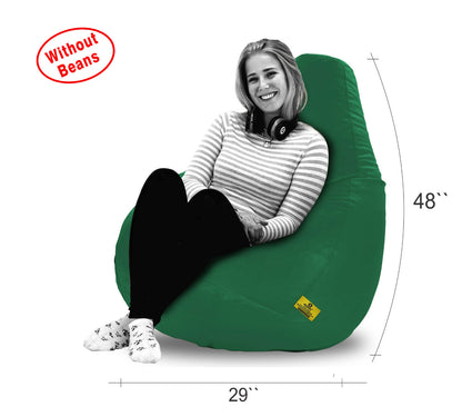 Bean Bag: XXXL Bean Bag Bottel Green Cover (Without Beans)