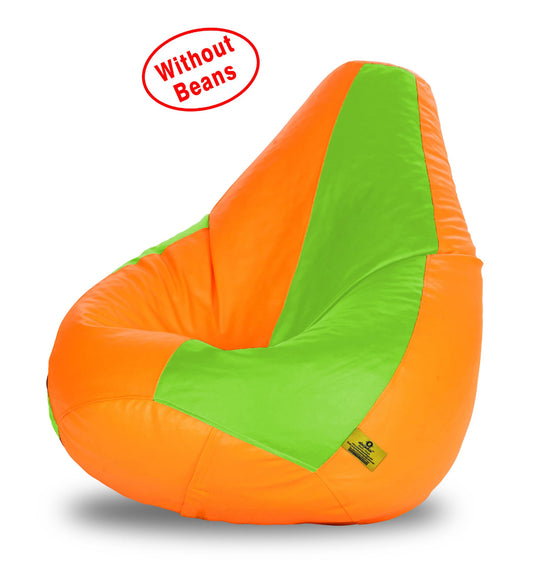 Bean Bag XXXL F.GREEN&ORANGE BEAN BAG-COVERS(Without Beans)