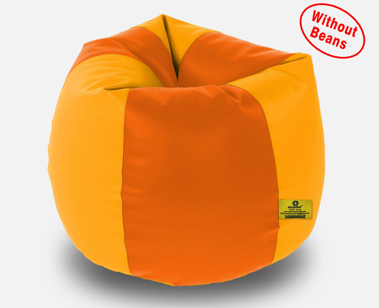  Bean Bag XXXL ORANGE&YELLOW BEAN BAG-COVERS(Without Beans)