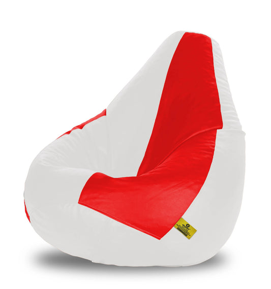 Bean Bag : XXXL RED & WHITE BEAN BAG-FILLED(With Beans)