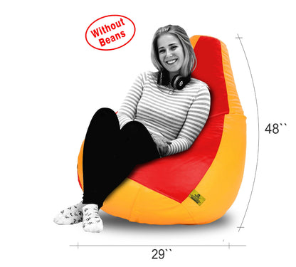Bean Bag XXXL RED&YELLOW BEAN BAG-COVERS(Without Beans)