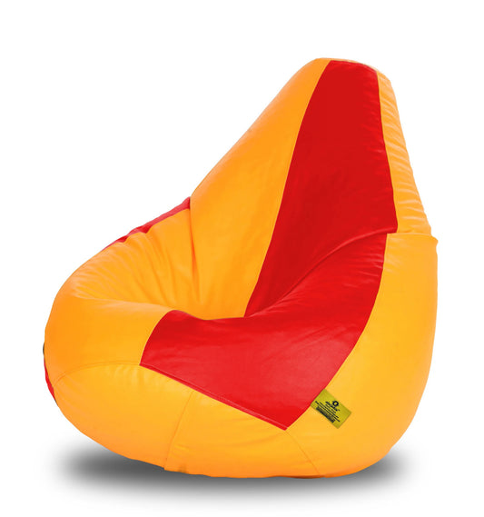 Bean Bag : XXXL RED & YELLOW BEAN BAG-FILLED(With Beans)