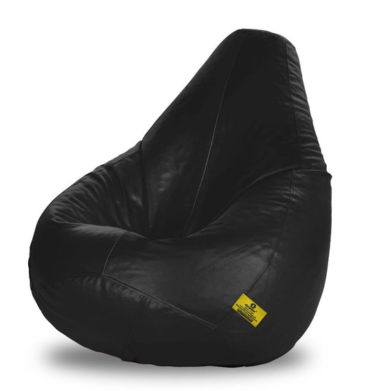 Bean Bags :  BLACK XXL BEAN BAG-- Filled (With Beans)