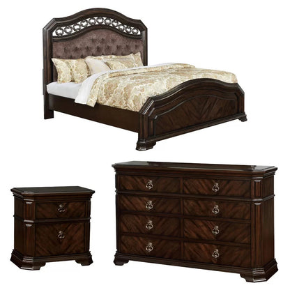 Bedroom Set: Beautiful Upholstered Configurable Bedroom Set