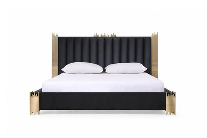 Bedroom Set : Black & Gold Bedroom Set