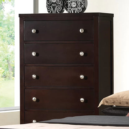 Bedroom Set: Dark Cappuccino Configurable Bedroom Set
