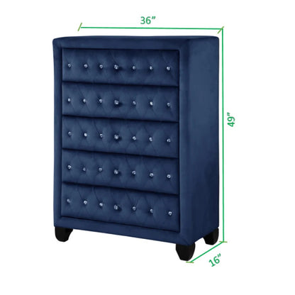 Bedroom Set: Full Bed 5 Piece Bedroom Set