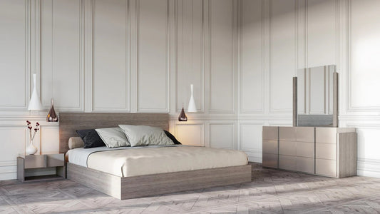 Bedroom Set: Modern Oak Bedroom Set