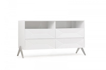 Bedroom Set: Modern White Bedroom Set