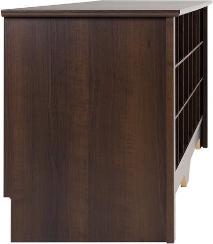 Benches : 24 Pair Shoe Storage Cubby Bench