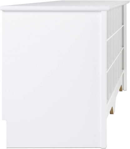 Benches : 24 Pair Shoe Storage Cubby Bench