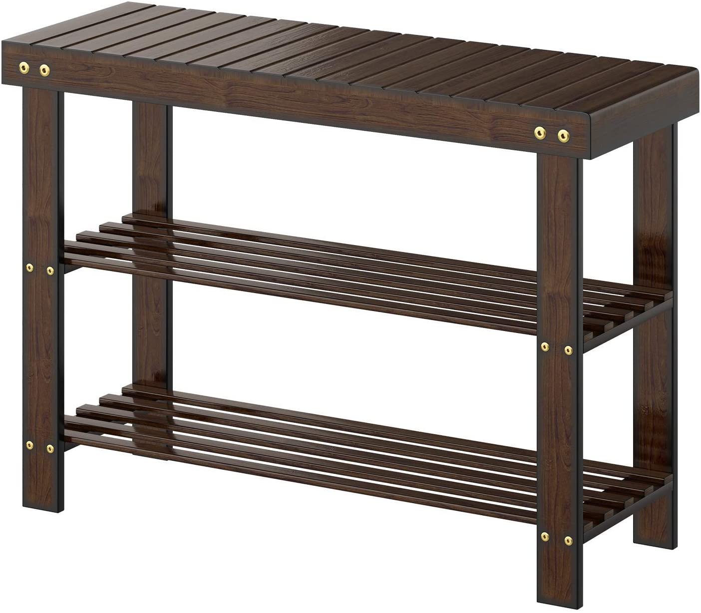 Benches: 3-Tier Bamboo Shoe Rack Bench
