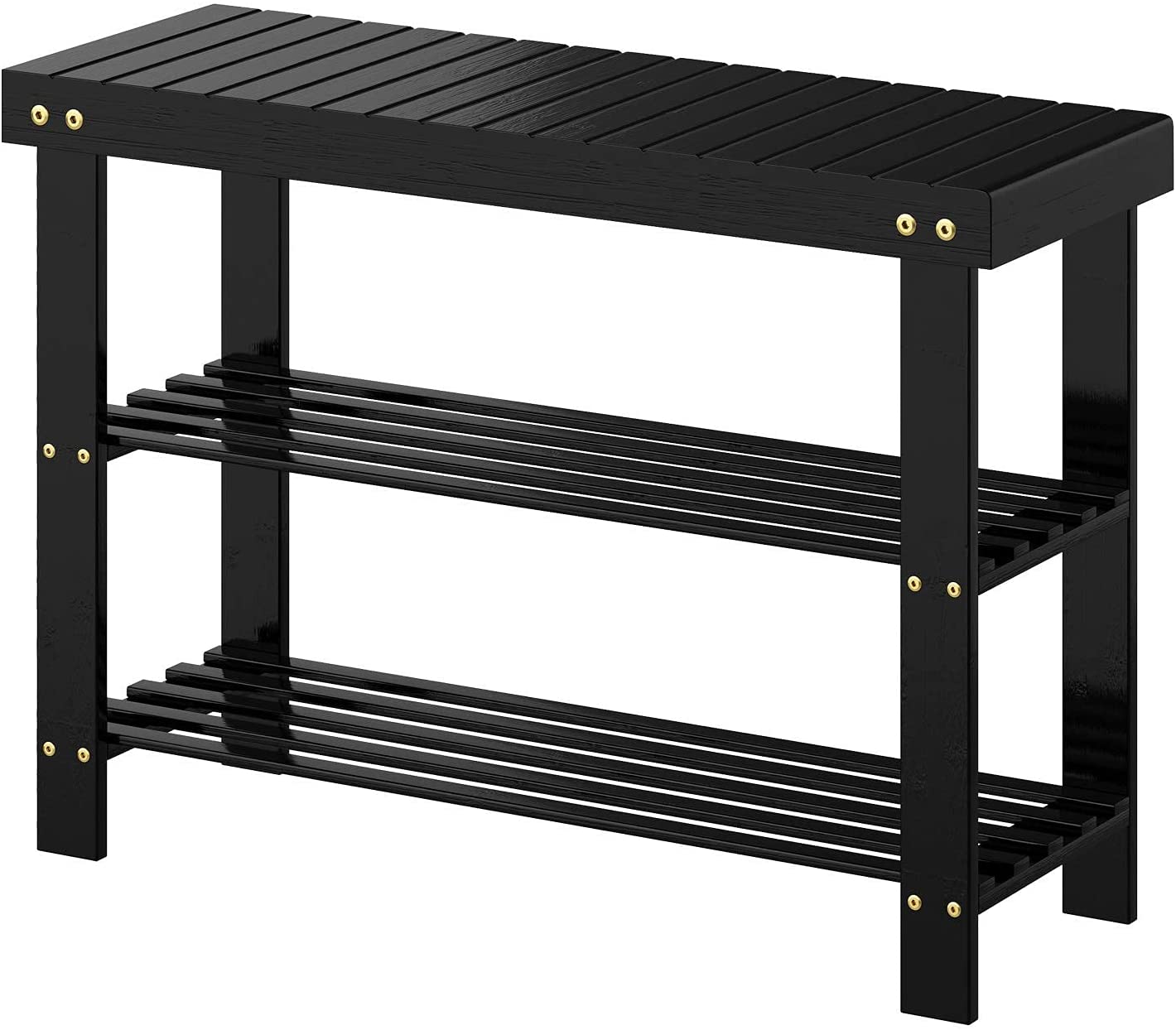 Benches: 3-Tier Bamboo Shoe Rack Bench