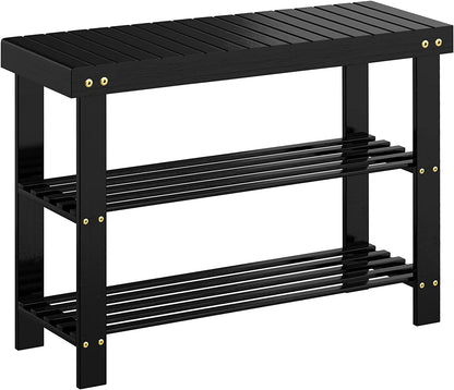 Benches: 3-Tier Bamboo Shoe Rack Bench