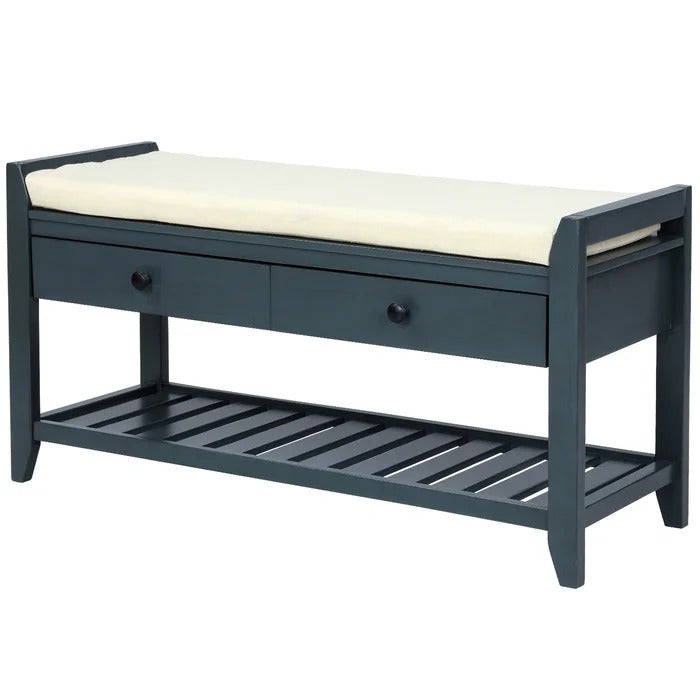Benches: 3 Pair Shoe Rack With Seat