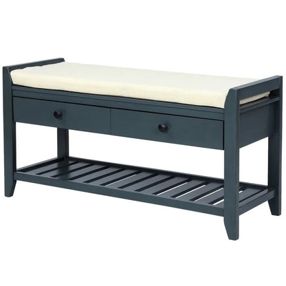 Benches: 3 Pair Shoe Rack With Seat