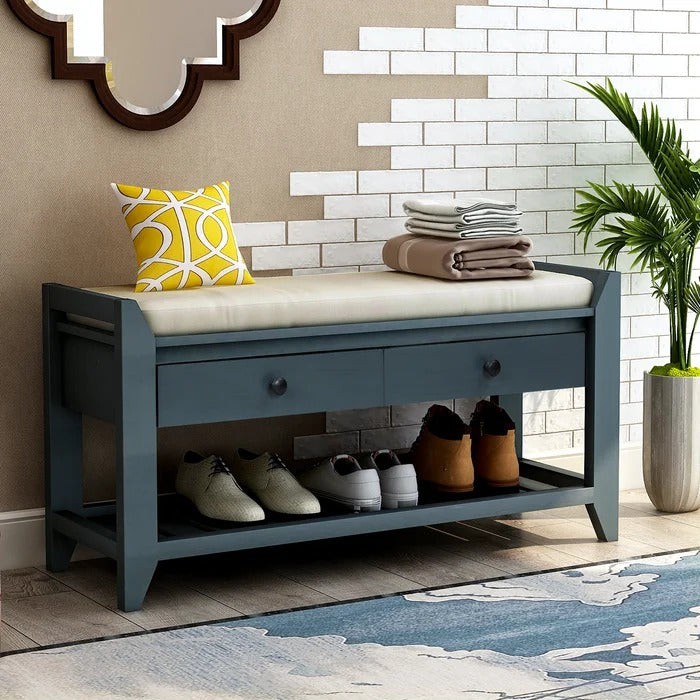 Benches: 3 Pair Shoe Rack With Seat