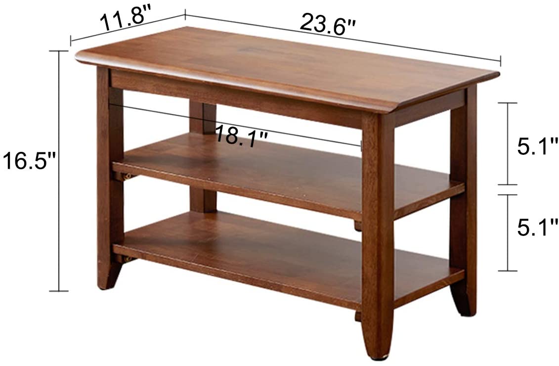 Benches: 3 Tier Wooden Storage Bench