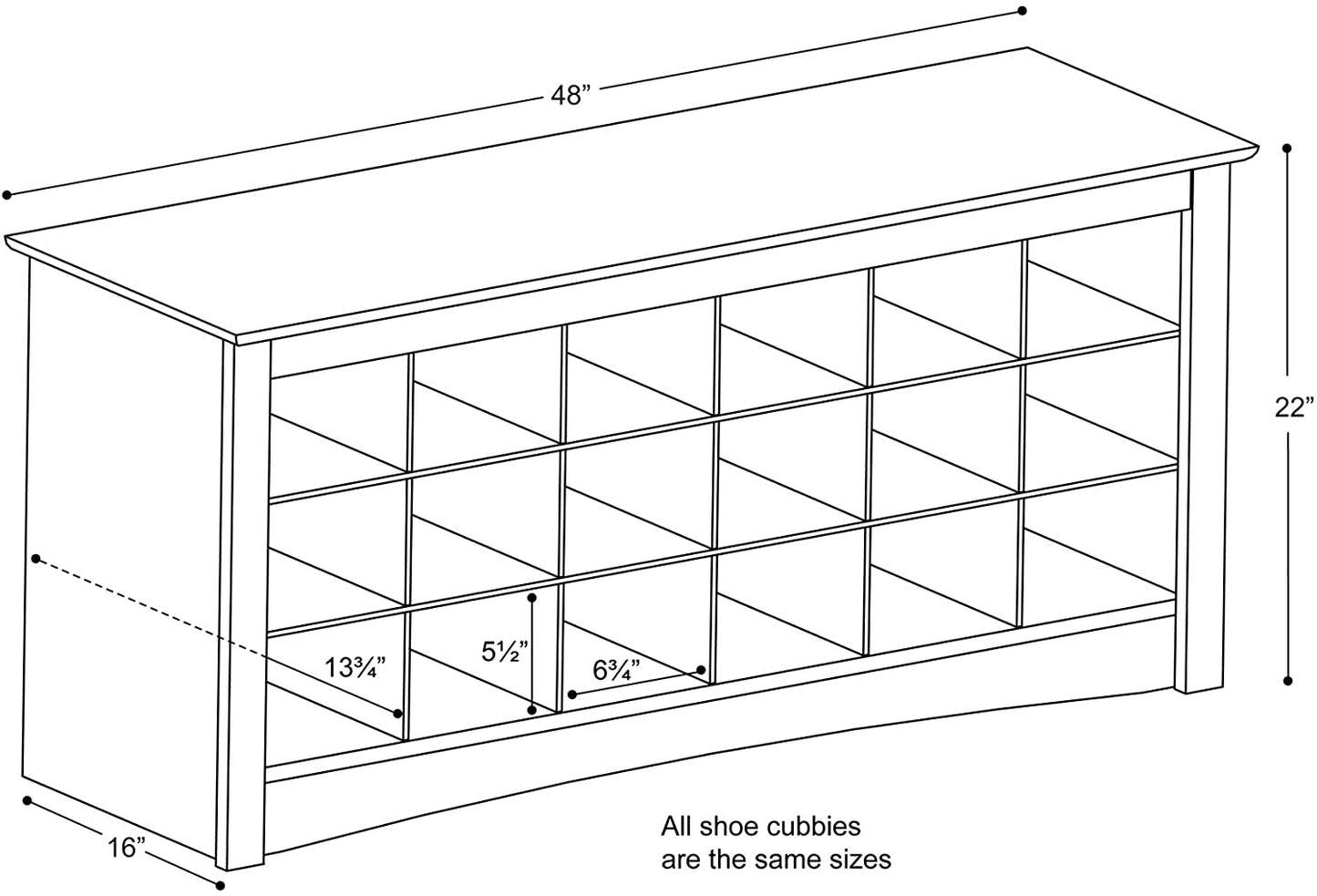 Benches: Entryway Shoe Cubicle Bench