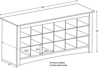 Benches: Entryway Shoe Cubicle Bench