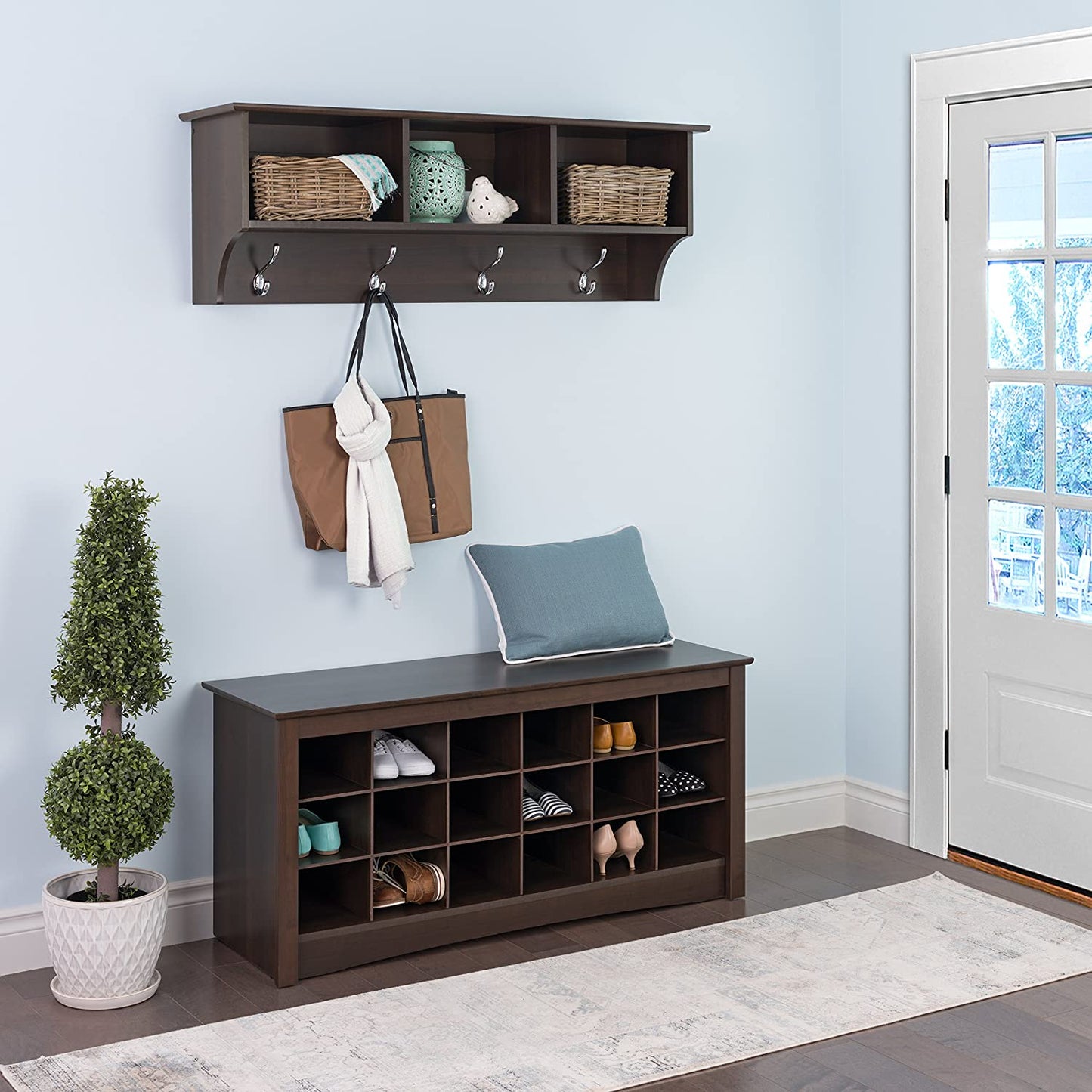Benches: Entryway Shoe Cubicle Bench