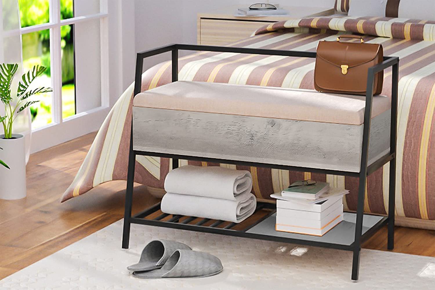 Benches: Flip Top Storage Bench, End of Bed Bench