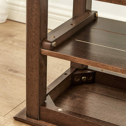 Benches Ideal for Entryway, Living Room, Holds Up to 550 lbs, Dark Brown