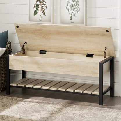 Benches: Lift Top Entry Bench with Bottom Rack