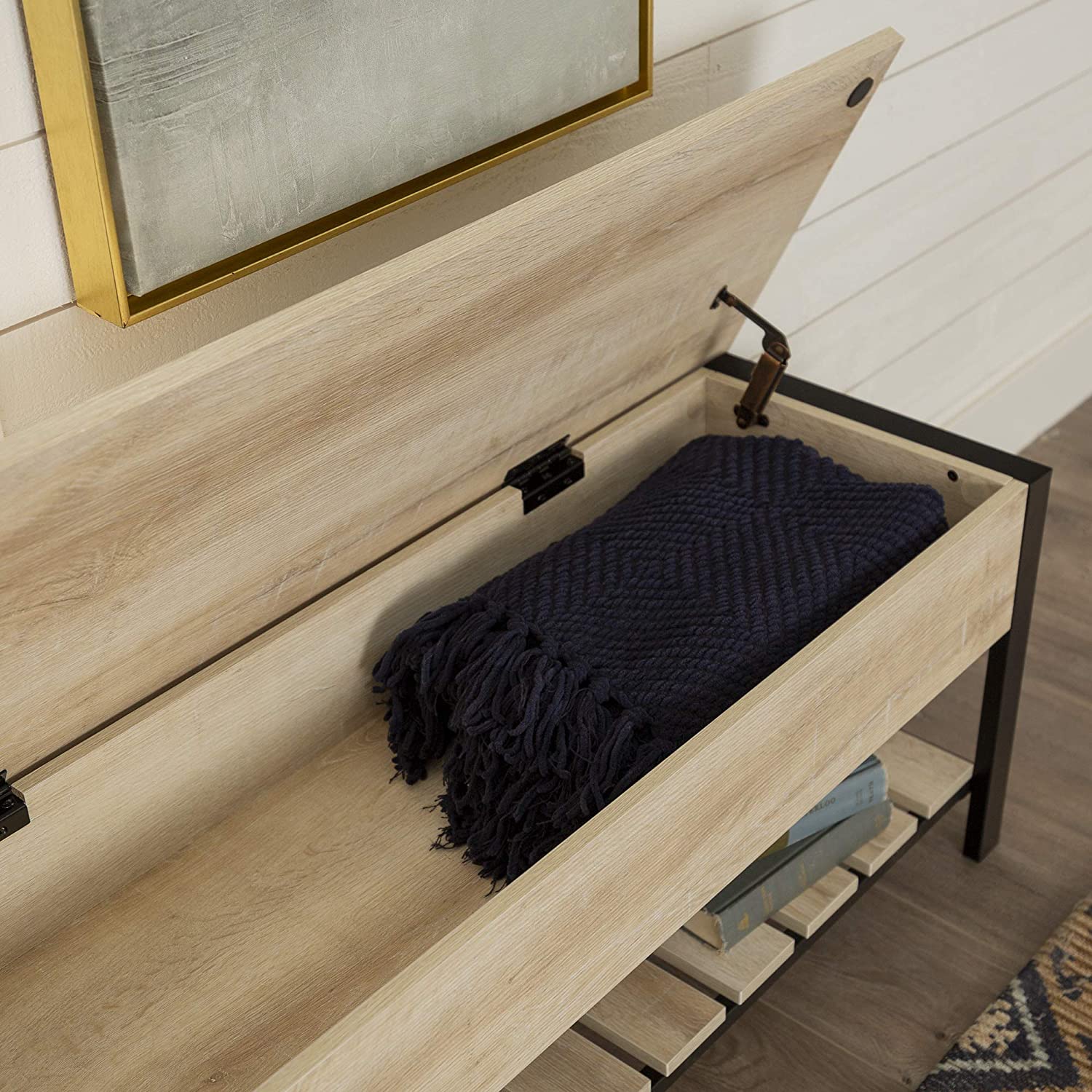 Benches: Lift Top Entry Bench with Bottom Rack