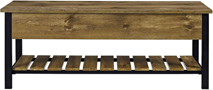 Benches: Lift Top Entry Bench with Bottom Rack