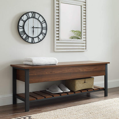 Benches: Lift Top Entry Bench with Bottom Rack