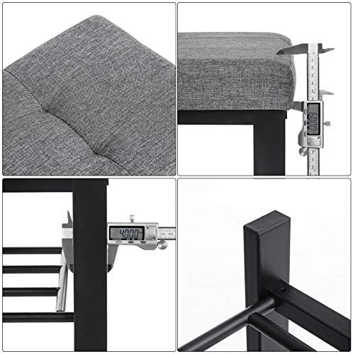 Benches : Shoe Bench, 3-Tier Shoe Rack Storage Organizer with Foam Padded Seat