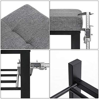 Benches : Shoe Bench, 3-Tier Shoe Rack Storage Organizer with Foam Padded Seat
