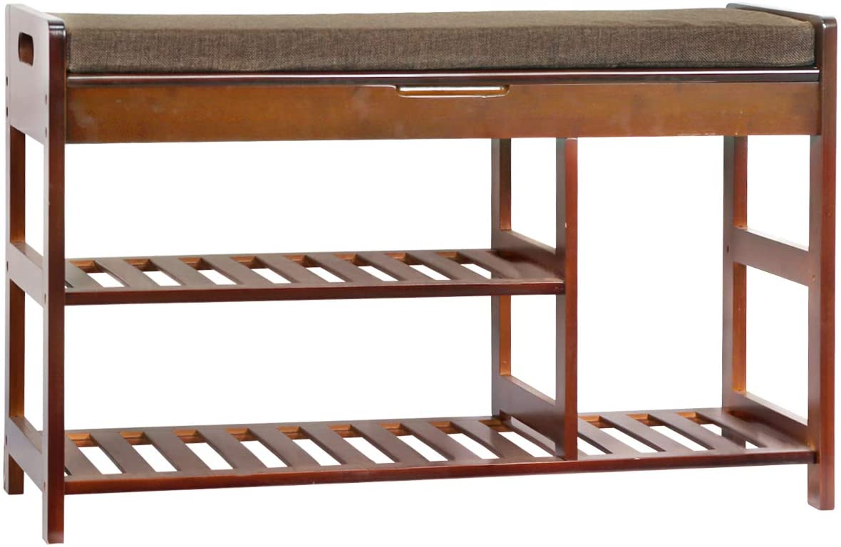 Benches  Storage Shelf with Cushion for Boots, Modern Stool for Bedroom Living Room