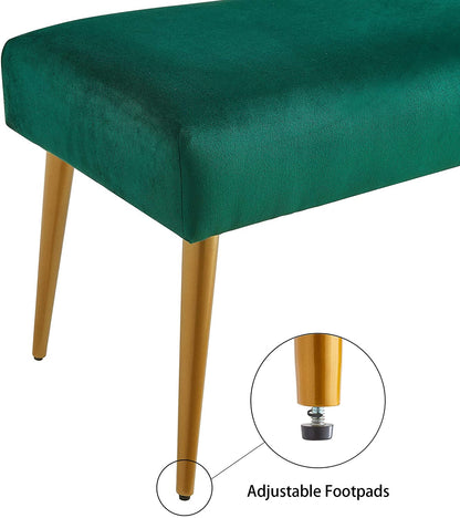Benches : Upholstered Metal Legs Living Room Bench