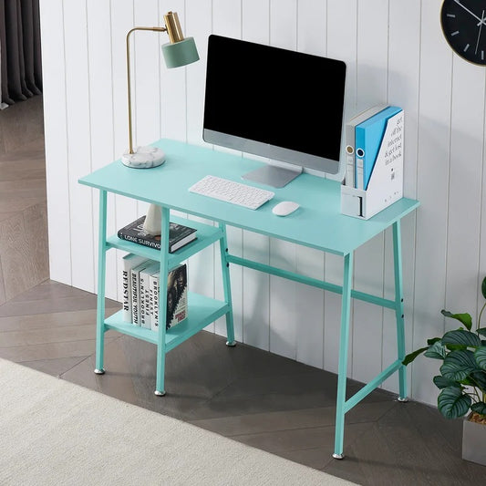 Computer Table: Blue 43'' Computer Desk