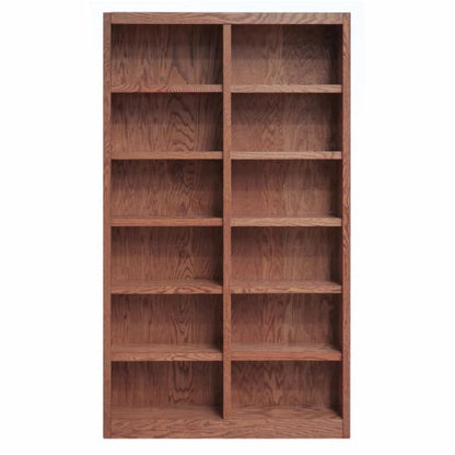 BookCase: Morgan Double Wide Wood Veneer Bookcase