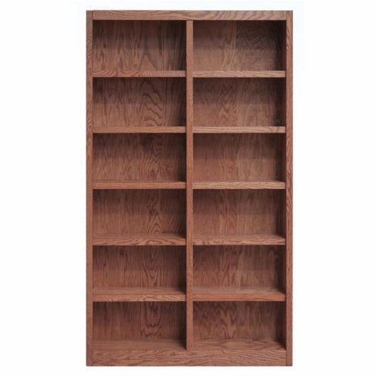BookCase: Morgan Double Wide Wood Veneer Bookcase