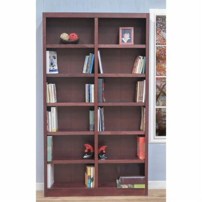 BookCase: Morgan Double Wide Wood Veneer Bookcase