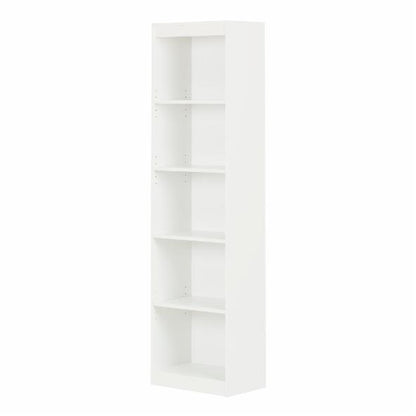 BookCase: Vennat 5-Shelf Narrow Bookcase