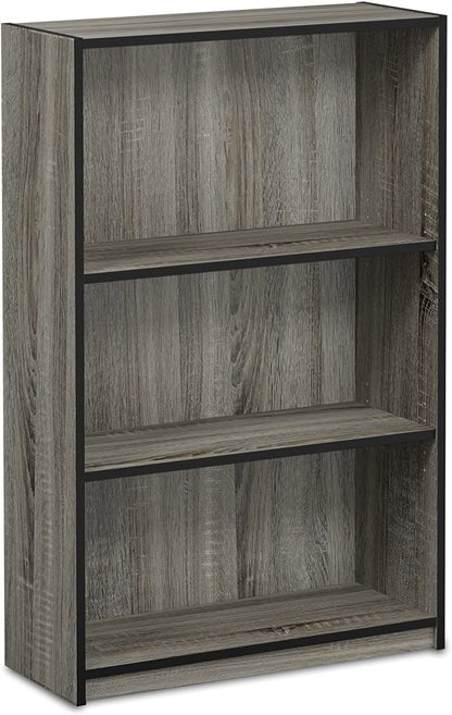 Bookshelf: 3-Tier Adjustable Shelf