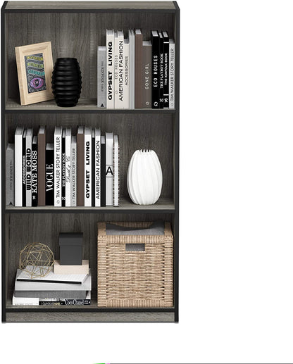 Bookshelf: 3-Tier Bookcase Storage Shelves