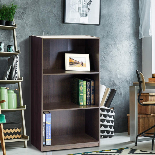 Bookshelf: 3-Tier Bookcase Storage Shelves