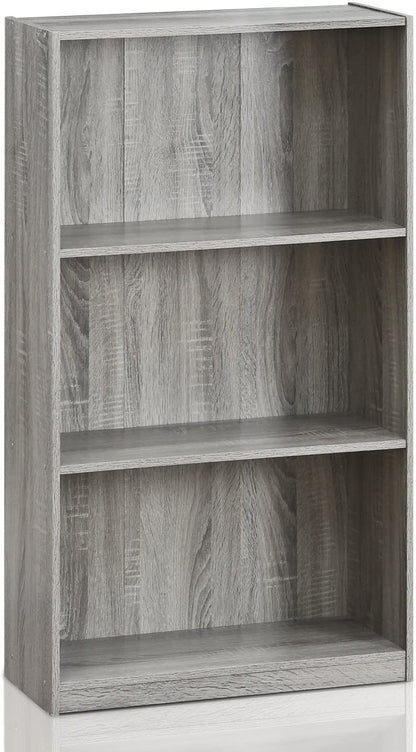 Bookshelf: 3-Tier Bookcase Storage Shelves