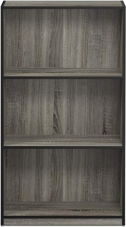 Bookshelf: 3-Tier Bookcase Storage Shelves