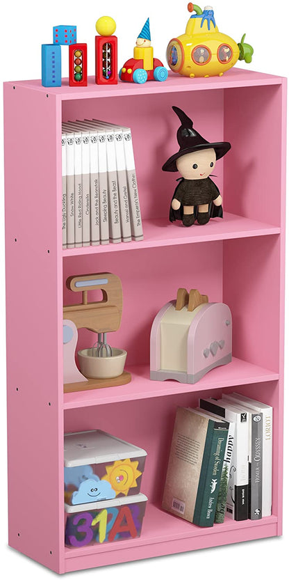 Bookshelf: 3-Tier Bookcase Storage Shelves